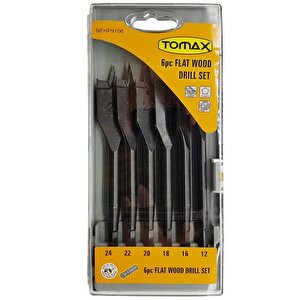 Yaprak Ahşap Matkap Ucu Takımı 12-24 Mm - 6 Parçalı Tdrtr