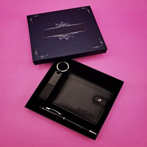 Anahtarlık Cüzdan Ve Siyah Touchpen Kalem Tdrtr