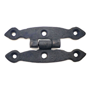 Antika Tarz Dekoratif Pirinç Dar Menteşe - 75x39 Mm, Oksit Tdrtr