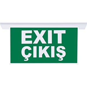 Sg055-sa Çift Yönlü Acil Yönlendirme Armatürü (sıvaaltı Aparatlı) Exit Çıkış Tdrtr