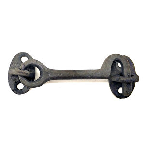 Antika Tarz Dekoratif Pirinç Maymuncuk Çengeli - 8,5cm, Oksit Tdrtr