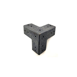 Antika Tarz Dekoratif Pirinç Köşe Gönye - 68x68 Mm, Oksit Tdrtr
