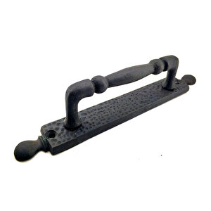 Antika Tarz Dekoratif Pirinç Misket Çekme Kapı Kolu - 223x33 Mm, Oksit Tdrtr