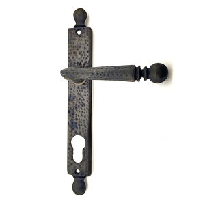 Antika Tarz Dekoratif Pirinç Misket Wc Banyo Kapı Kolu - 245x34 Mm, Oksit Tdrtr