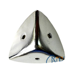 Dekoratif, Kutu, Sandık Köşesi - 45x28 Mm, Büyük, Nikel, 100 Adet Tdrtr