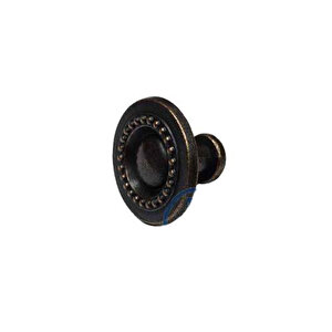 Dekoratif Zamak Düğme - 23x23mm, Eskitme, 100 Adet Tdrtr