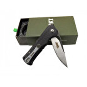 Crkt Muskie 202 Bk Siyah Kamp / Outdoor Çakı 18 Cm - Yarı Otomatik, Kemerlikli, Kutulu