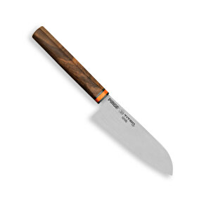 Pirge 12105 Titan East Santoku Şef Bıçağı 16 Cm - Ceviz Sap Tdrtr
