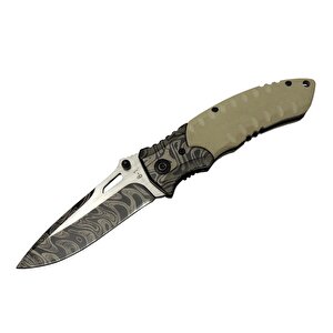 Browning 8-1 Damascus Kamp Çakı 20cm - Manuel, Kemerlikli