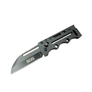 Sog Ac78 Siyah Yaprak Kamp Çakı 14,5 Cm - Metal Sap, Kılıflı