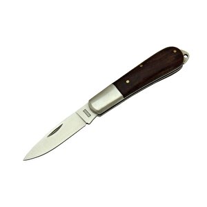 K-03 Orta Fındık Çakı 14 Cm - Ahşap Saplı, Manuel, Bilezikli
