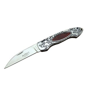 Crkt Cr 0124 Rd Kamp Çakı 20 Cm - Metal Desenli Sap, Kılıflı, Kutulu