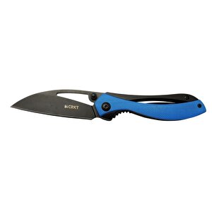 Crkt Pleroma 821a Bl Mavi Kamp / Outdoor Çakı 18cm - Manuel, Kemerlikli, Kutulu