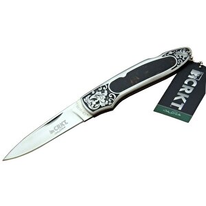 Crkt Cr 0128 Khv Kamp Çakı 18 Cm - Metal Desenli Sap, Kılıflı, Kutulu