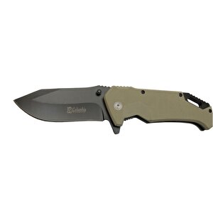 Fst4002b Gri Taktikal Kamp Çakı 20cm- Yarı Otomatik, Kemerlikli