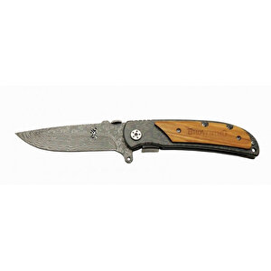 Browning 338b Çakı Damascus 21.5 Cm Manuel, Kemerlikli