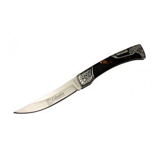 B 3165 B Kamp Çakı 21,5 Cm - İşlemeli Kahverengi Sedef Sap