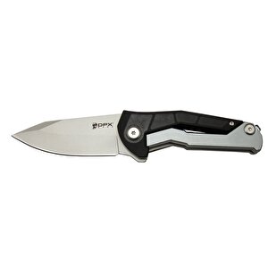 Dpxgear Sugga 915b Bk Siyah & Beyaz Kamp / Outdoor Çakı 17,5cm - Yarı Otomatik, Kemerlikli, Kutulu