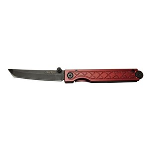 Chris Reeve Pocket Samurai 7425 Rd Kırmızı Kamp / Outdoor Çakı 18cm - Manuel, Kemerlikli, Kutulu