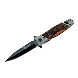 Fst 1112 Kurtarma Kamp Çakı 21 Cm - Yarı Otomatik, İp Kesmeli, Cam Perçinli