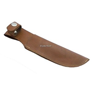 Hakiki Deri Uzun Bıçak Kılıfı 27 Cm, Kemerlikli