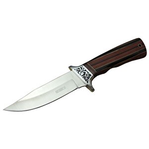 Lanmark A058-1 Kamp Bıçağı 26,5 Cm - Ahşap Sap, Kılıflı