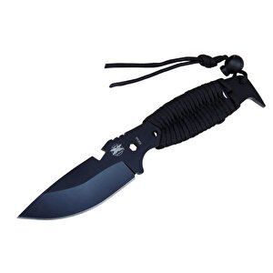 Dpx Gear Assault 0238bk Kamp Bıçağı 22,5 Cm - Siyah, Metal & İpli Sap