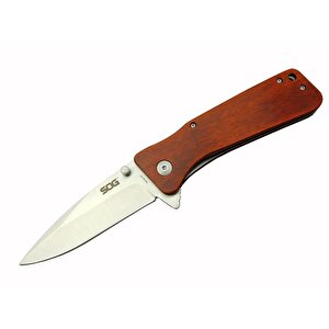 Sog Twi24-cp Rd Outdoor Çakı 23 Cm - Ahşap Saplı, Otomatik, Kılıflı, Kemerlikli