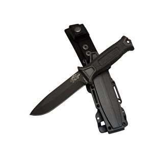Columbia Tiger Tactical Htm 1041 A Siyah Outdoor / Survival Bıçak 27cm - Kauçuk Sap, Kılıflı, Kutulu