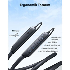 Enc Mikrofonlu Mıknatıslı Boyun Askılı Bluetooth Kulaklık Ipx5 5.2 Bt Tdrtr