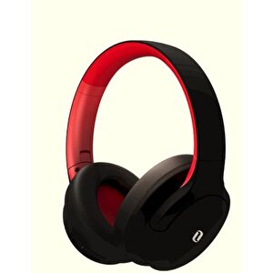 Bluetooth 5.3 Katlanabilir Kablosuz Kulaküstü Kulaklık Kırmızı Siyah Tdrtr