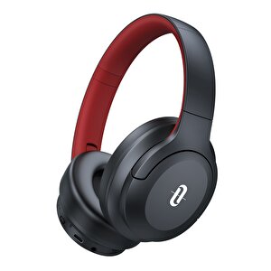 Bluetooth 5.3 Katlanabilir Kablosuz Kulaküstü Kulaklık Kırmızı Siyah Tdrtr