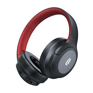 Bluetooth 5.3 Katlanabilir Kablosuz Kulaküstü Kulaklık Kırmızı Siyah Tdrtr