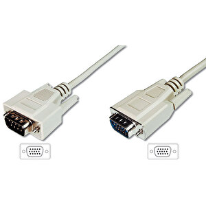 Vga Monitör Kablosu, Hd15 Erkek - Hd15 Erkek, 1.80 Metre, Awg 28, 3cf/4c, Bej Renk Tdrtr