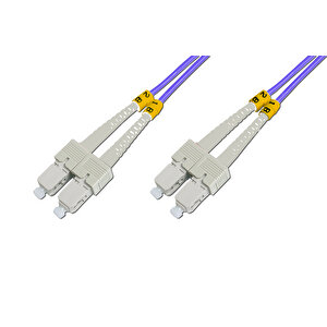 Beek Sc - Sc Fiber Optik Patch Kablo, Multimode Om 4 50/125 Duplex, 3.0mm, Lszh, 1 Metre