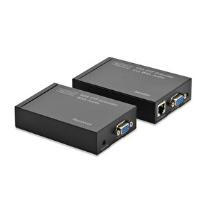 Digitus Ses (audio) Ve Vga Görüntü Sinyalı Uzatma Cihazı, Alıcı (receiver) Ve Verici (transmitter) Birim Dahil, 300 Metre Tdrtr