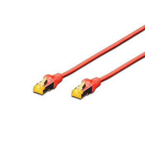 Beek Cat 6a Sftp/pimf (pairs In Metal Foil) Patch Kablosu, Lszh, 1 Metre, Awg 26, Kırmızı Renk
