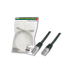 Digitus Cat-5e Utp Patch Kablosu, 2 Metre, Awg 26/7, Siyah Renk, 3p Sertifikalı