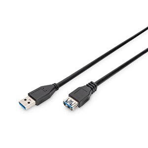 Usb 3.0 Uzatma Kablosu, Usb A Erkek - Usb A Dişi, 1.8 Metre, Awg 28, 2x Zırhlı, Ul, Siyah Tdrtr