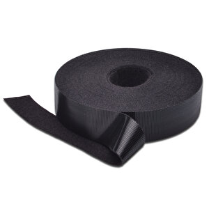 Kablo Düzenleyici (kablo Bağı) Cırt Cırtlı Bant 10 Metre, Genişlik 20 Mm, Siyah Renk Tdrtr