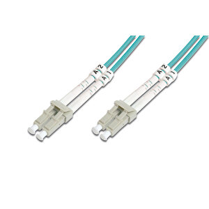 Beek Lc-lc Fiber Optik Patch Kablo, Multimode Om 3 50/125 Duplex, 3.0mm, Lszh, 1 Metre Tdrtr