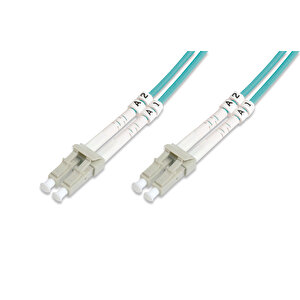 Digitus Lc-lc Fiber Optik Patch Kablo, 20 Metre, Multimode, Duplex, 50/125, Om3 Tdrtr
