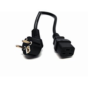 Beek Güç Kablosu, Schuko To C19 1.8 Mt H05vv-f 3* 1.5mm2 Beek Power Cable Schuko To C19 1.8m, H05vv-f 3*1.5mm2 Tdrtr
