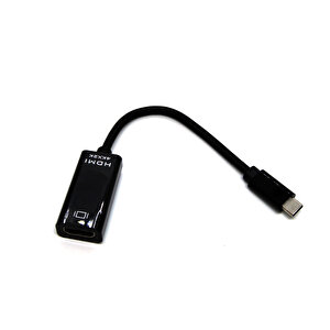 Beek Usb Tip C Grafik Adaptörü, Tip C Erkek / Hdmi Dişi, 4k X 2k@30hz, Nikel Kaplama, 0.15 Metre, Siyah Renk Beek Usb Type C Graph