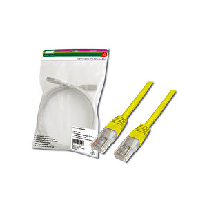 Digitus Patch Kablo, Utp, Cat. 5e, 2 Metre, Awg 26/7, Sarı Renk, 3p Sertifikalı