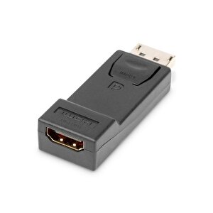 Displayport (dp)  Hdmi Adaptörü, Dp Erkek  Hdmi A Dişi, Dp 1.1a Uyumlu, Plastik, Siyah Renk Tdrtr