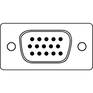 Vga Monitör Kablosu, Dsub 15 Erkek <=> Dsub 15 Erkek, 1.80 Metre, Cu, 3coax/7c, Awg28, 2x Ferrite Filtreli, Ul, Siyah Renk