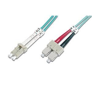 Digitus Lc-sc Fiber Optik Patch Kablo, 1 Metre, Multimode, Duplex, 50/125, Om3 Tdrtr