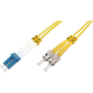 Beek Lc-sc Fiber Optik Patch Kablo, 9/125 Μ, Singlemode, 3.0mm, Duplex, Os2, Lszh, 1 Metre Tdrtr