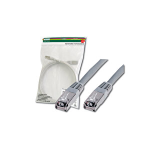 Digitus Cat 5e Sf-utp Patch Kablosu, 15 Metre, Awg 26/7, Gri Renk